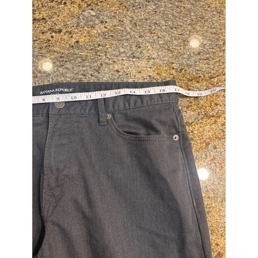 Lot of 3 Banana Republic Travel Jeans Slim Fit Dark Gray 34x32‎ Mens Pants